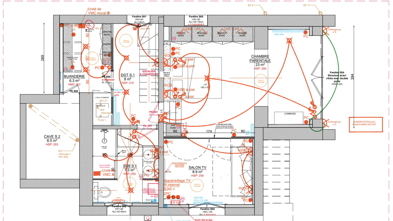 Plan R-1 projet 