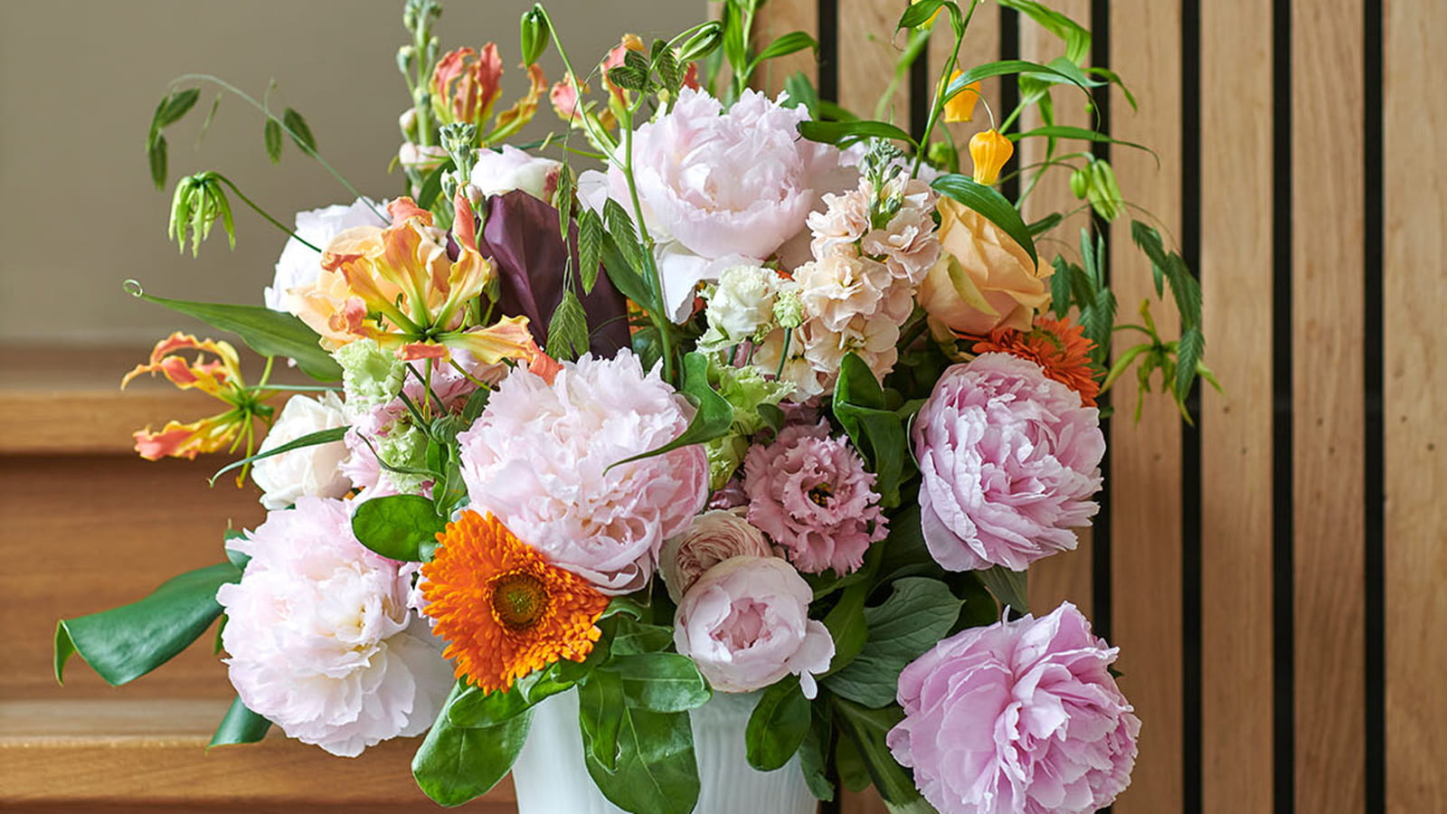 En rose et orangé