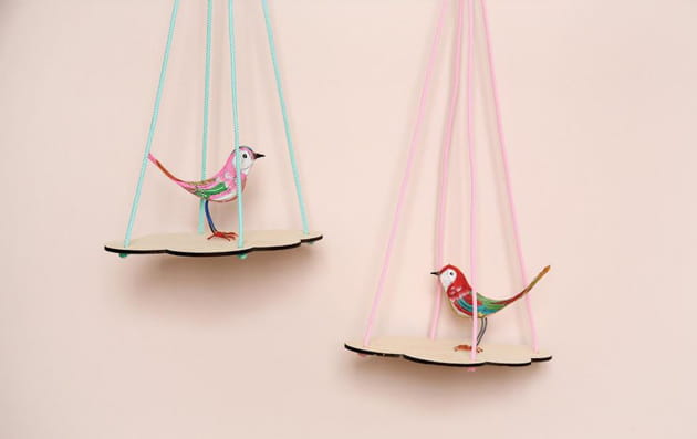 &Eacute;tag&egrave;re suspendue Nuage par Funambulus