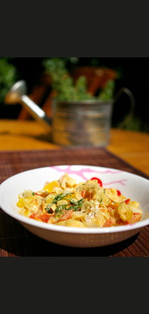 Curry de lotte au lait de coco