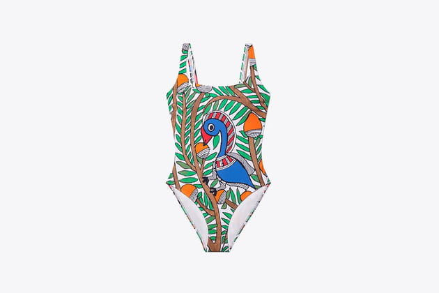 Maillot de bain une pi&egrave;ce imprim&eacute; de Tory Burch