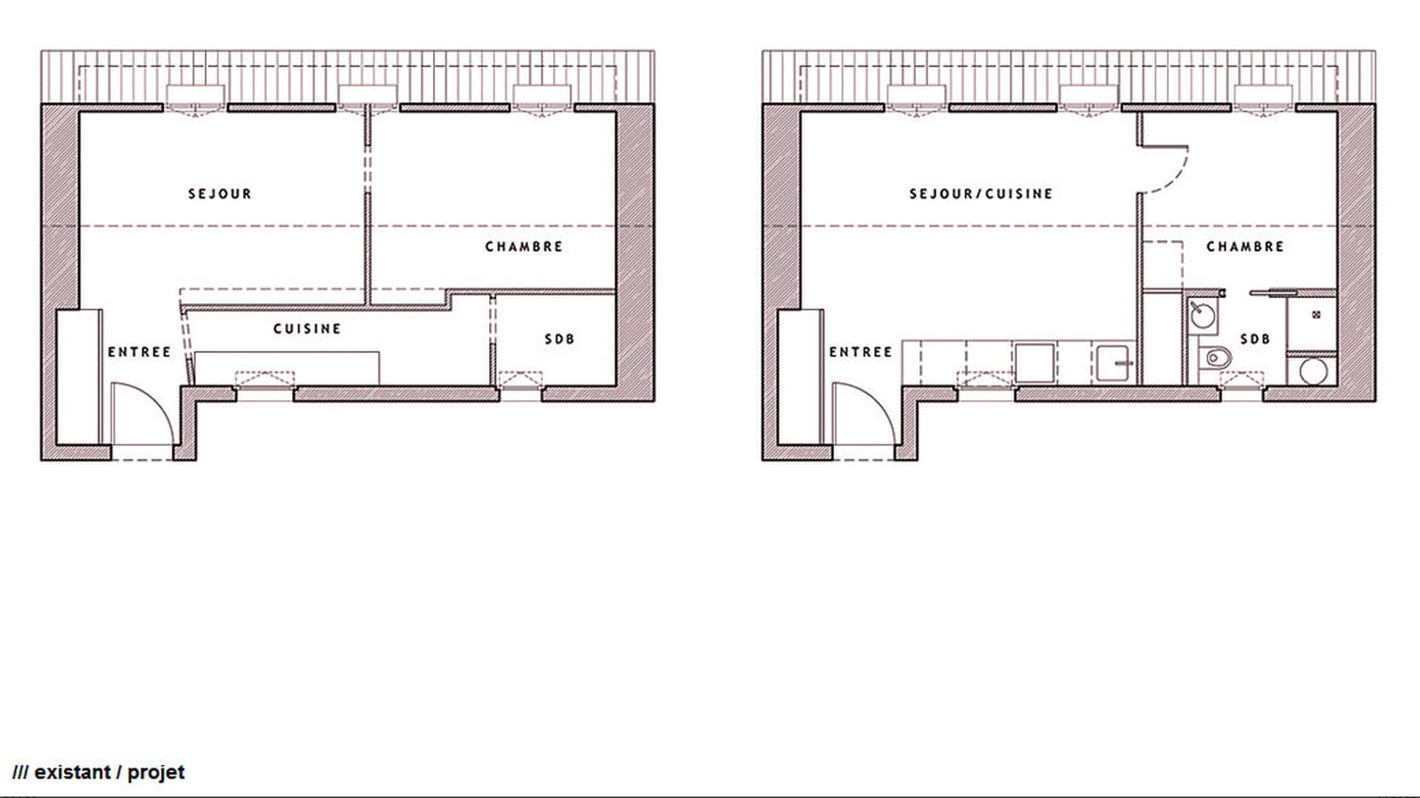 Plans avant/après