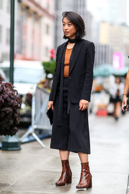 Street style &agrave; New York : la jupe-culotte