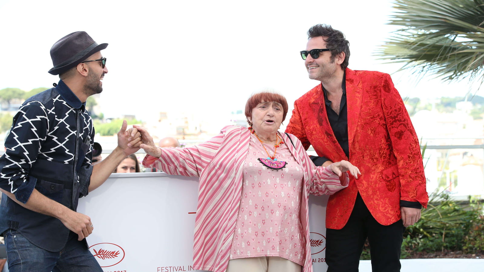 Agnès Varda, Matthieu Chedid et JR