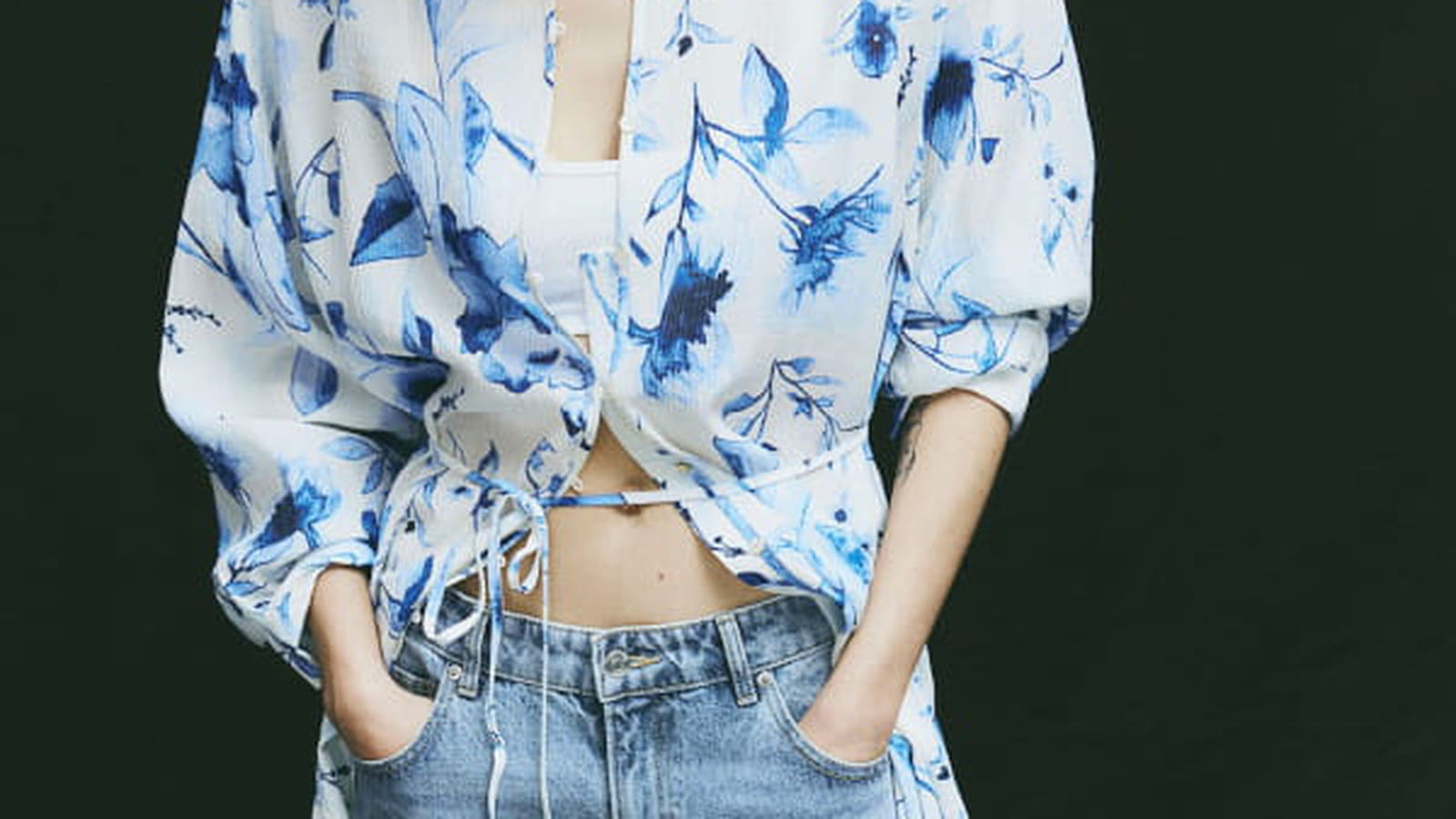 Robe effet froissé H&M 