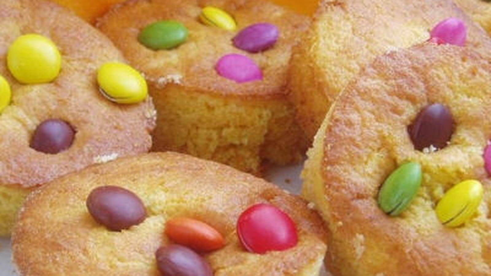 Moelleux d'Halloween au potimarron et smarties