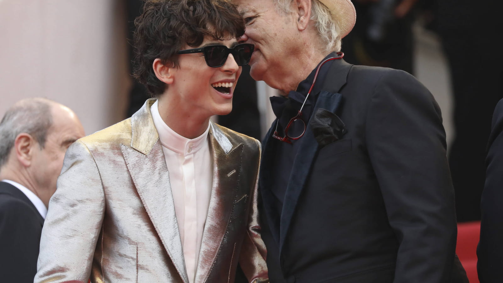 Timothée Chalamet et Bill Murray