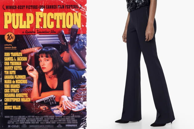 Un pantalon évasé façon Mia Wallace dans "Pulp Fiction"
