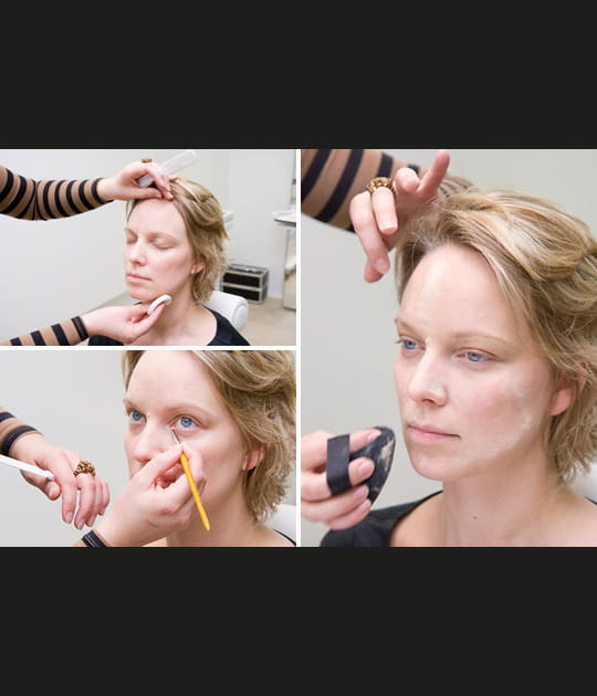 La s&eacute;ance de maquillage