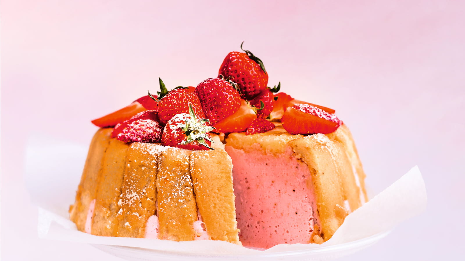 Charlotte aux fraises sans sucre