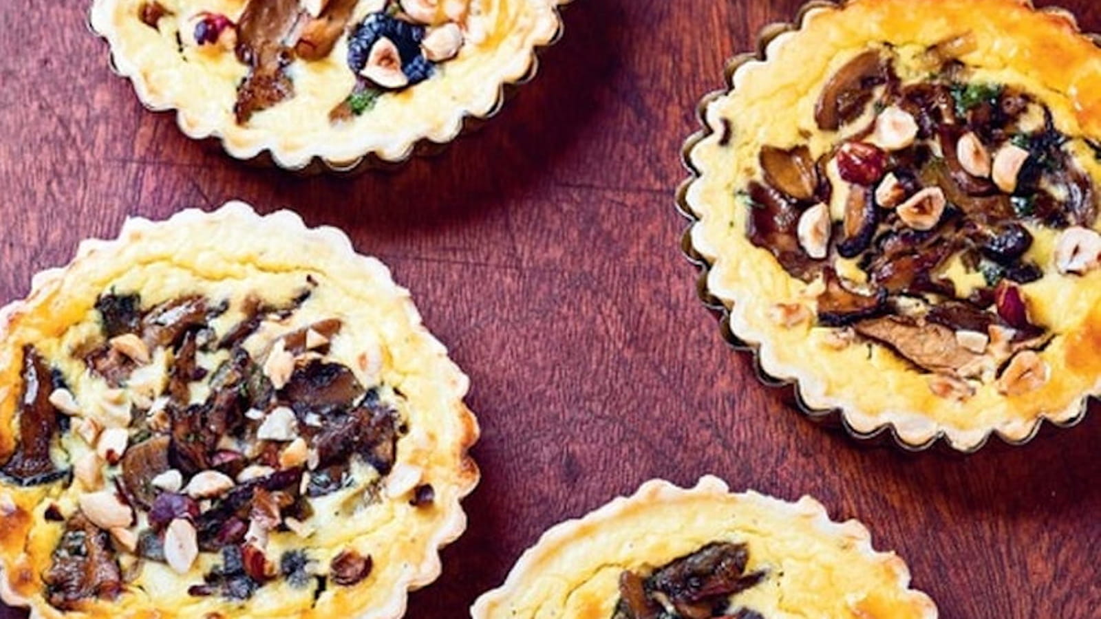 Tartelettes champignons & noisettes