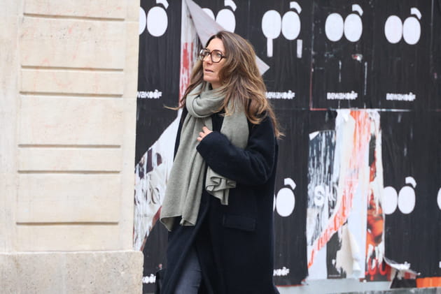 Anne-Claire Coudray, aper&ccedil;ue aux obs&egrave;ques de Catherine Laborde