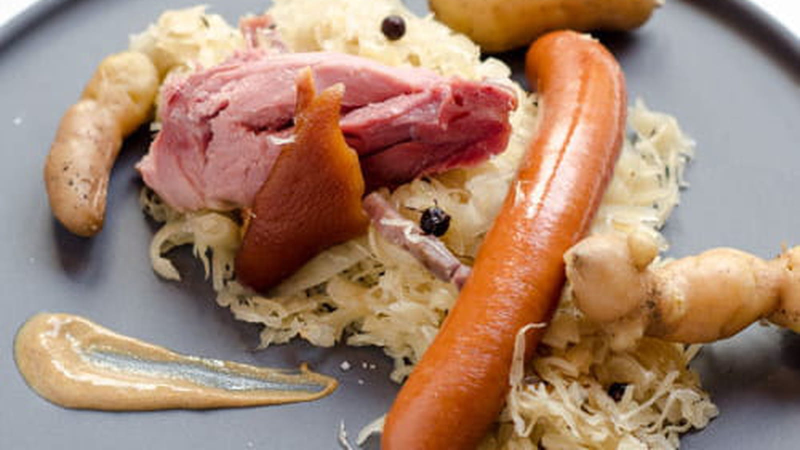 Choucroute au jambonneau fumé