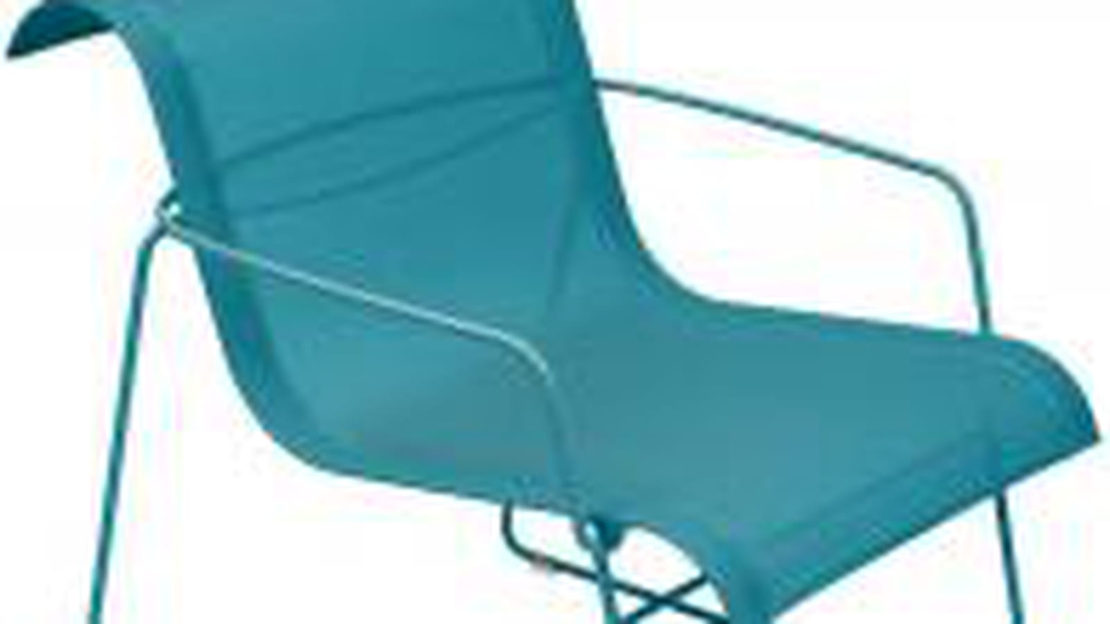 Fauteuil de jardin turquoise