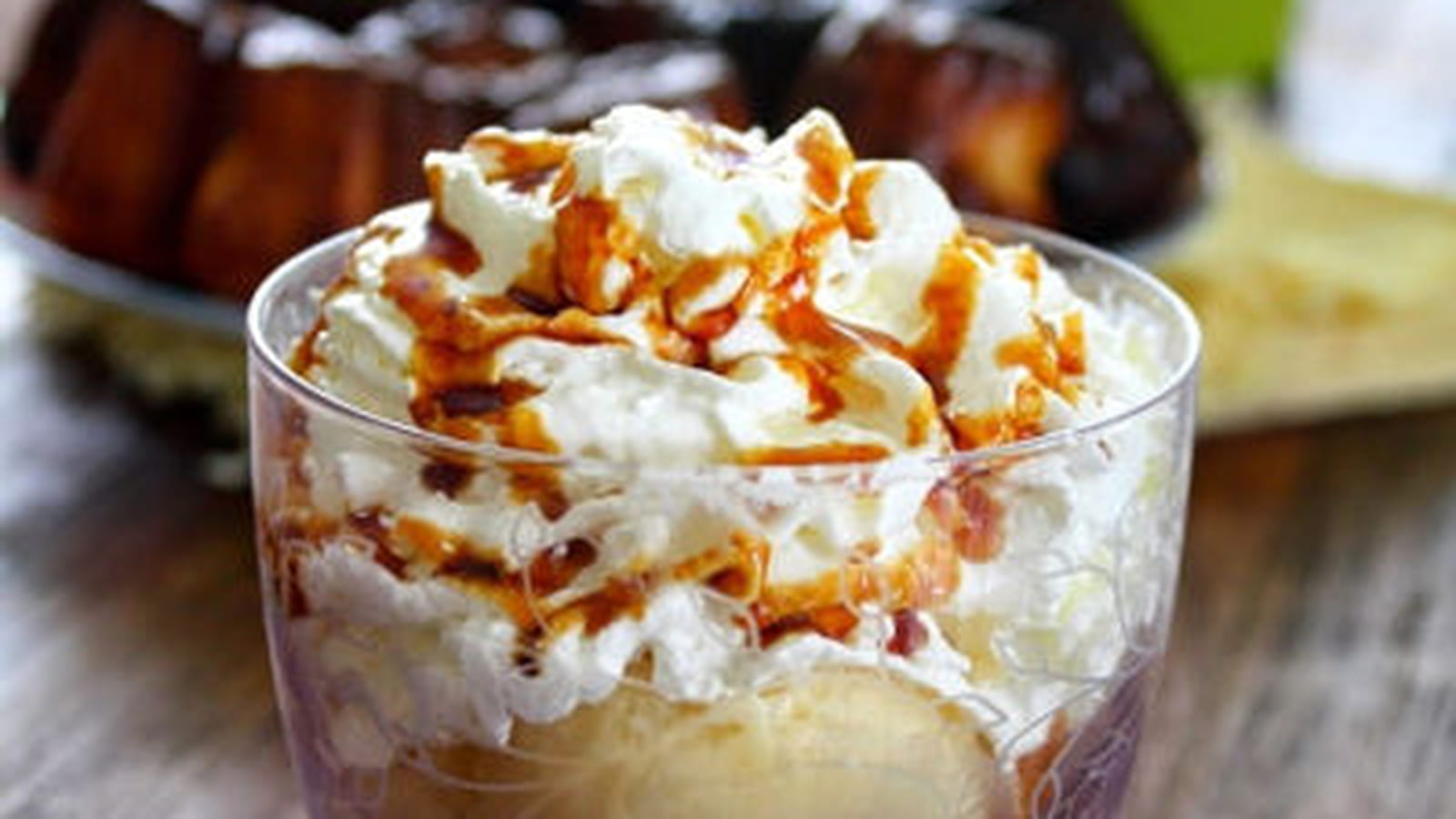 Verrines de sorbet poire et gavottes