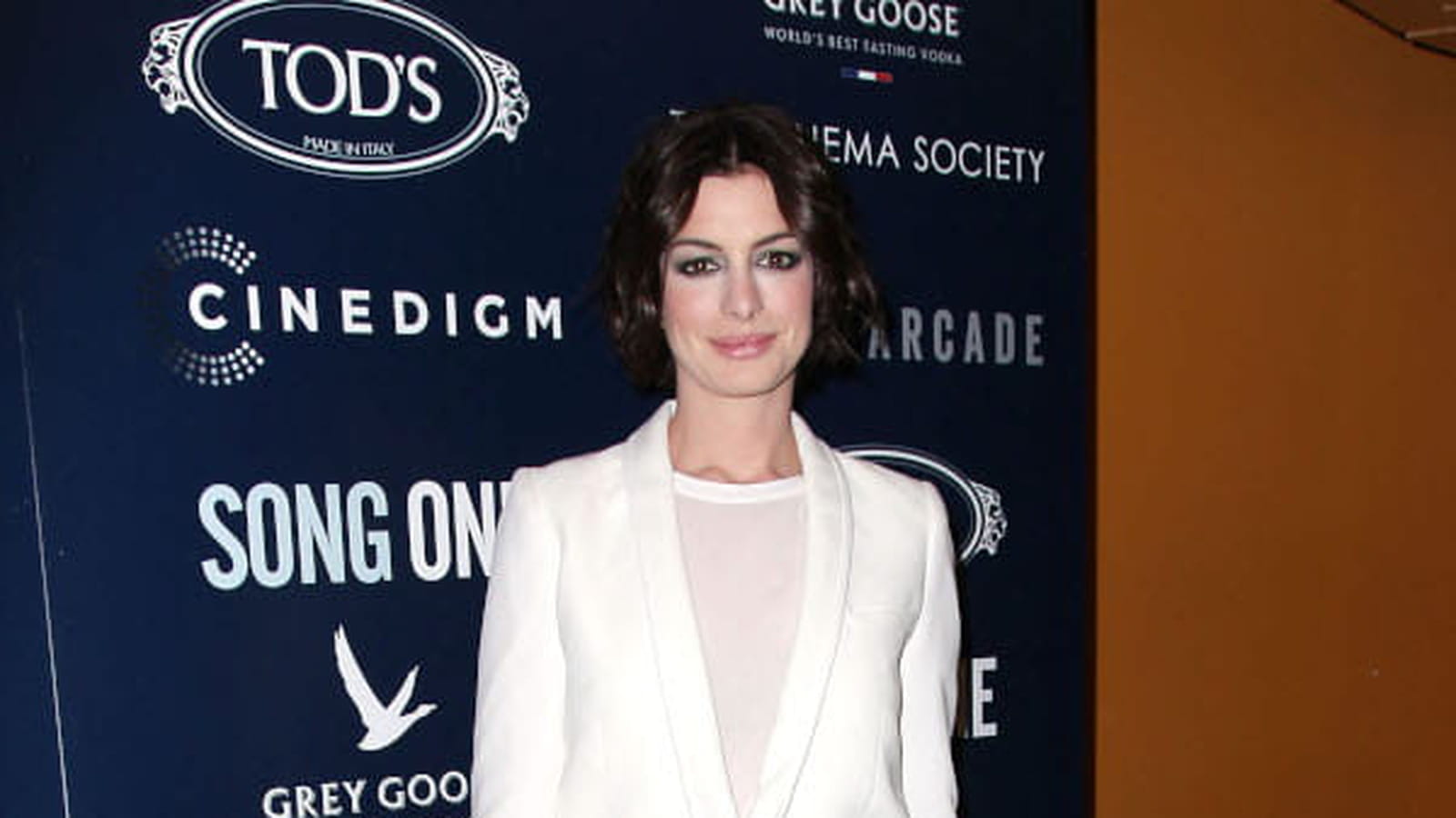 Anne Hathaway le 20 janvier 2015