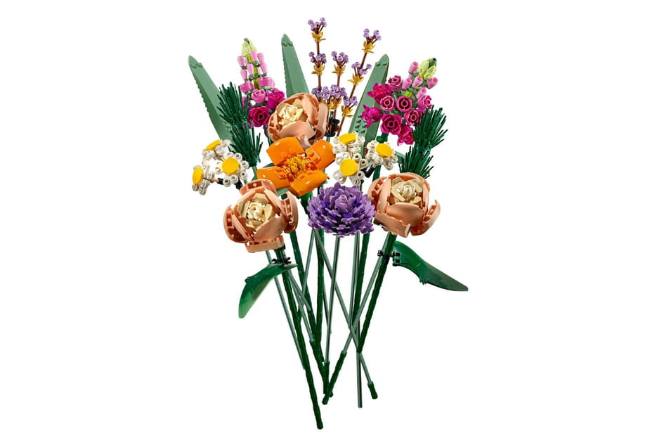 Un bouquet de fleurs original en LEGO