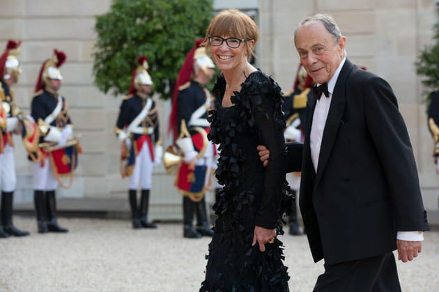 Re&ccedil;u en grande pompe avec sa femme, Sylvie P&eacute;lissier