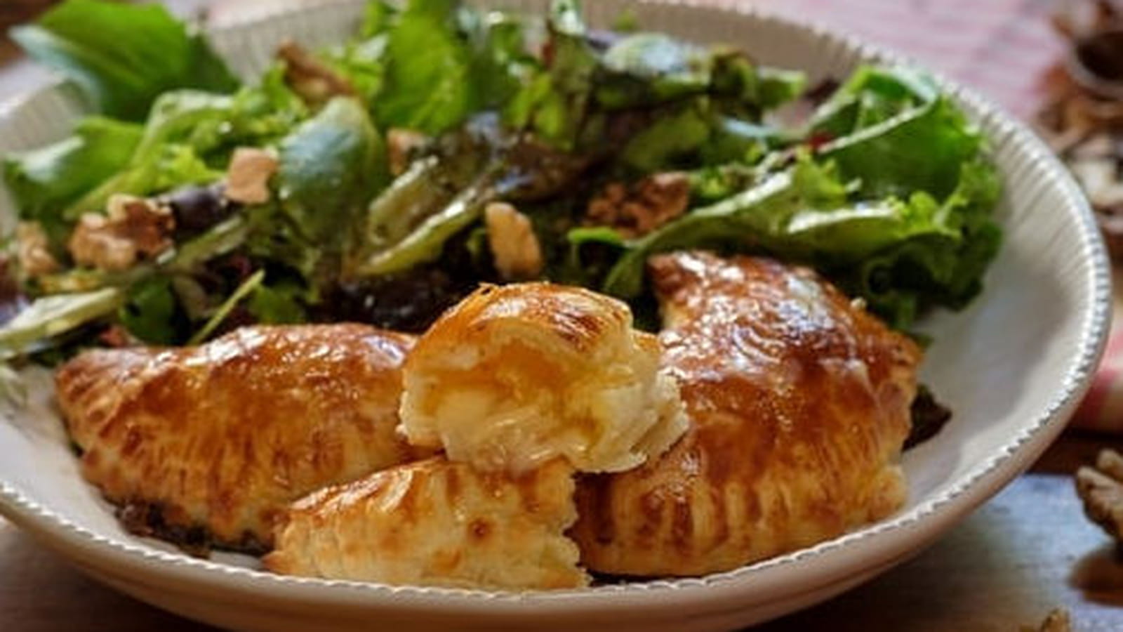 Rissoles aux noix, jambon & Raclette de Savoie