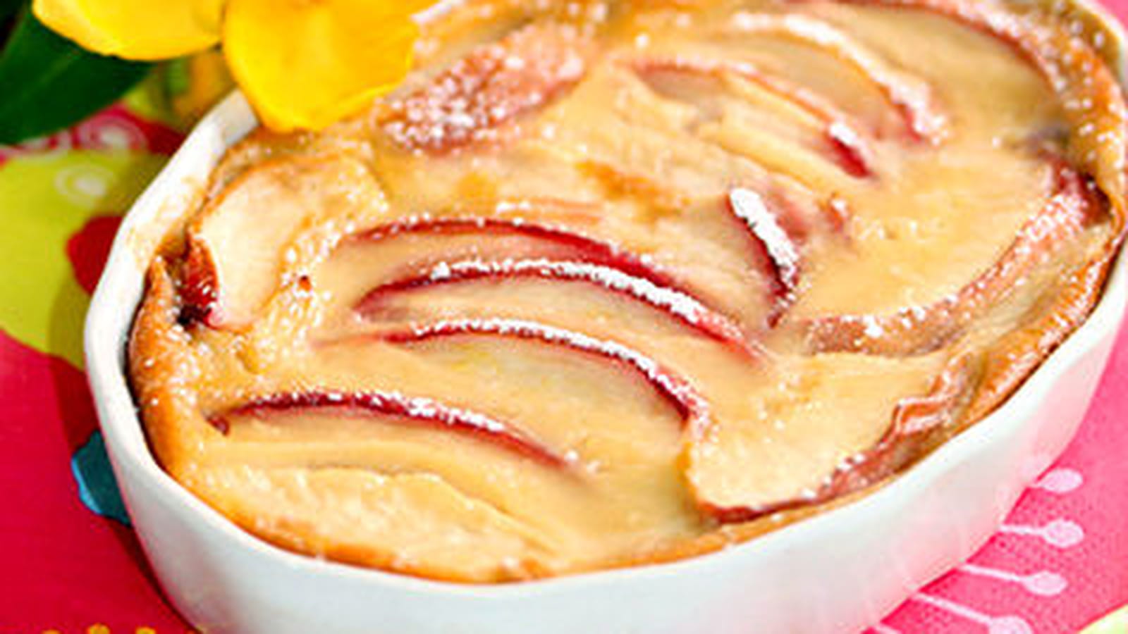 Clafoutis pêches amande