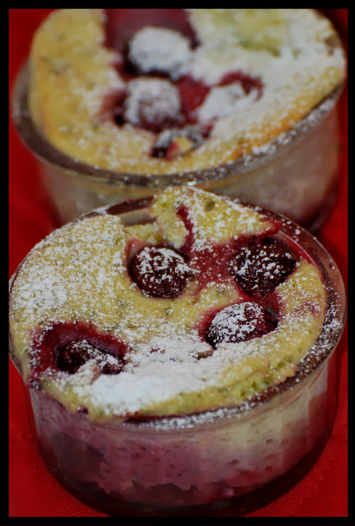 Petits gratins aux griottes et pistaches