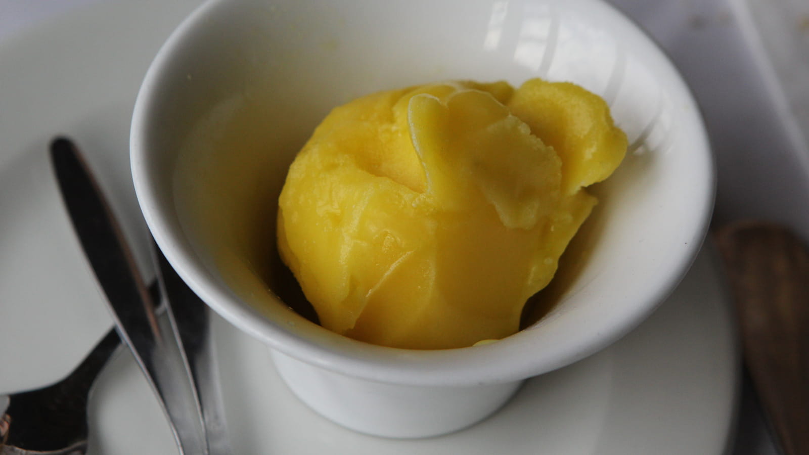 Sorbet mandarine et huile d'olive