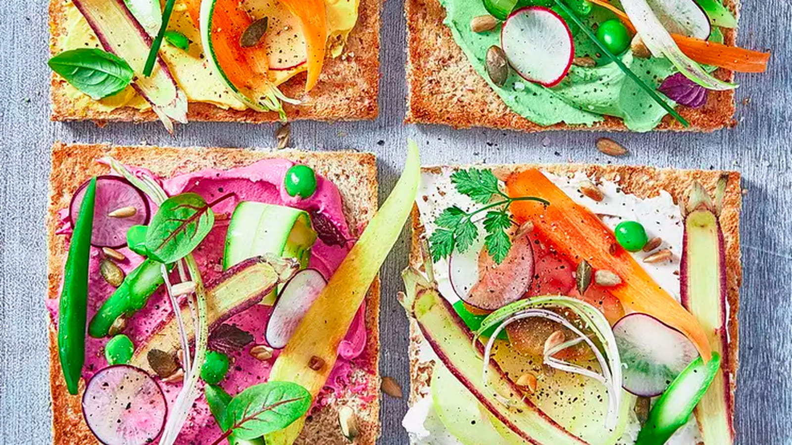 Toasts Carré Frais légumes d’été