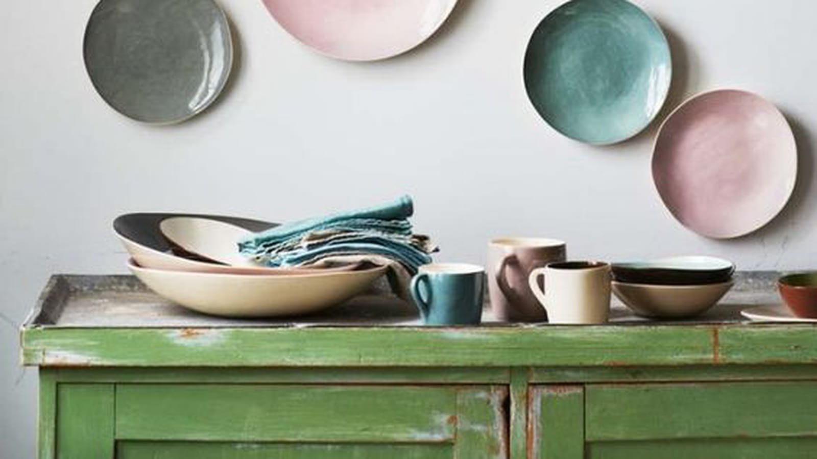 Assiettes au mur