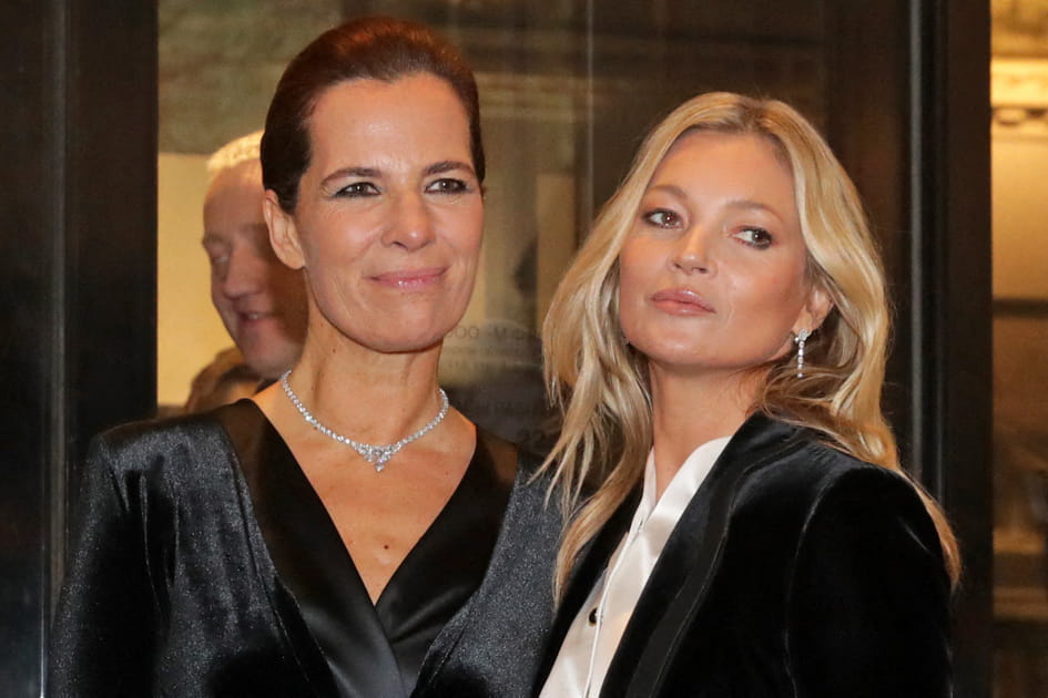 Kate Moss et ses l&egrave;vres glossy