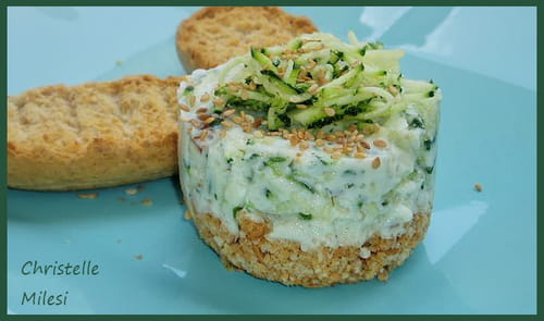 Mini cheesecake à la courgette