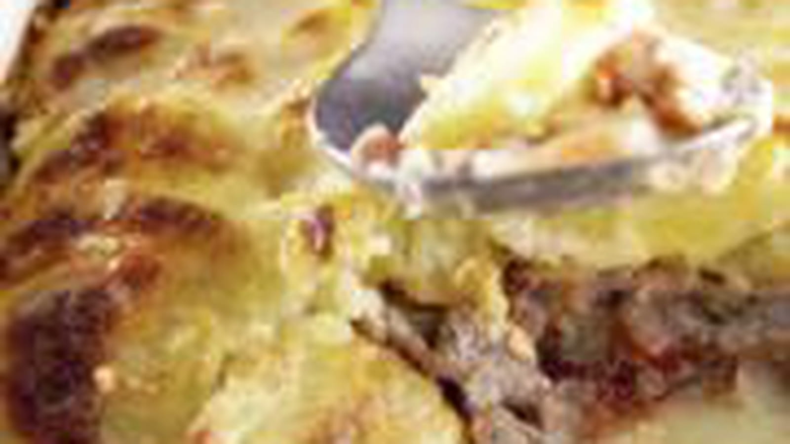 Gratin de Ratte du Touquet, veau et parmesan