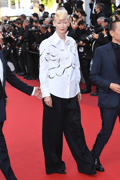 Tilda Swinton en Schiaparelli