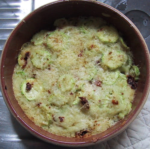 Gratin de courgette léger