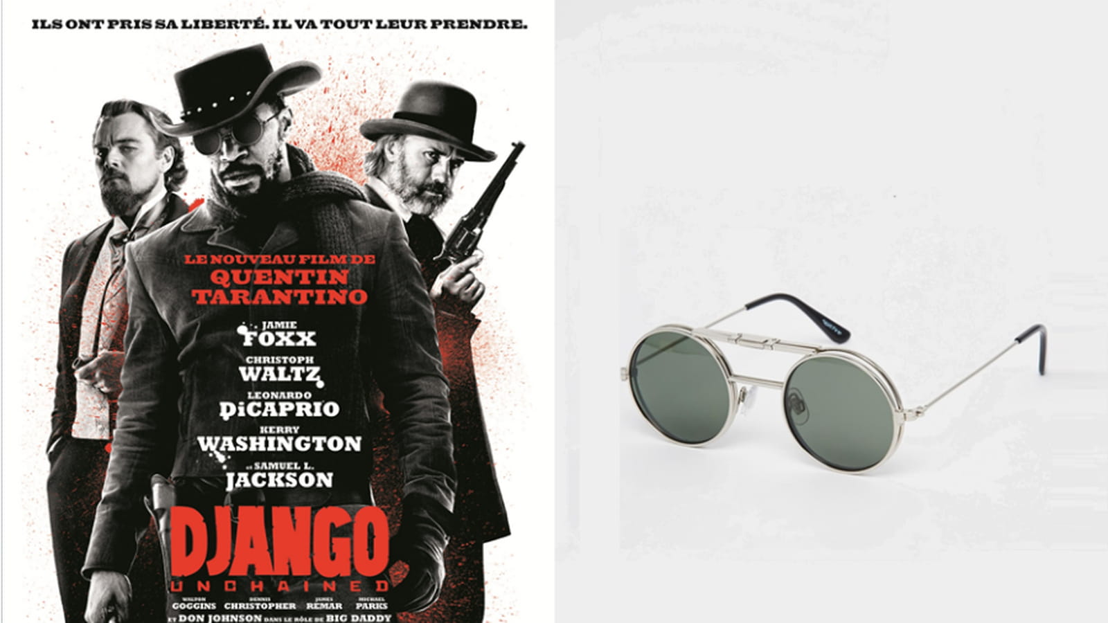 Lunettes dans "Django Unchained"