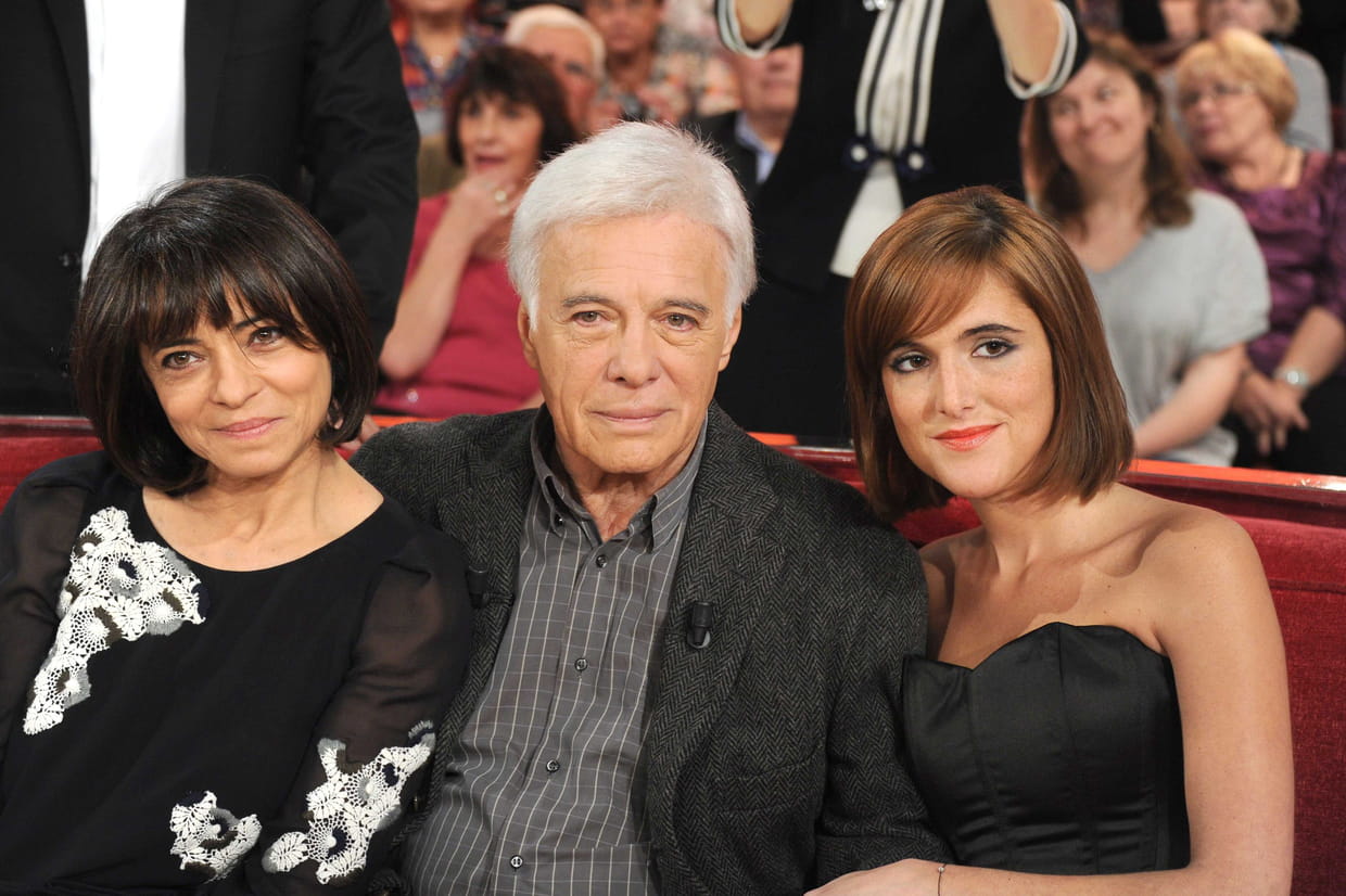 Guy Bedos avec ses filles Leslie et Victoria Guy Bedos avec ses filles Leslie et Victoria