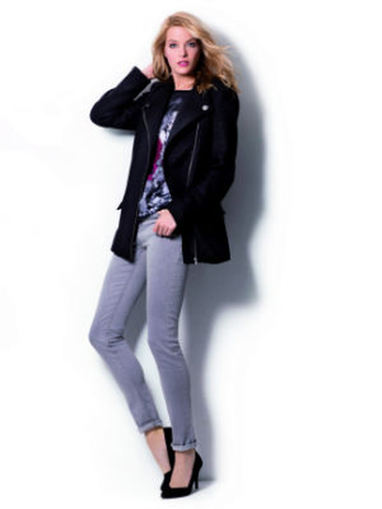Jean gris clair de TEX de Carrefour Catalogue Carrefour Tex Collection Automne Hiver 2014
