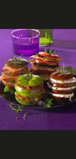 Recette minceur&nbsp;: millefeuille de tomate &agrave; la mozzarella di buffala