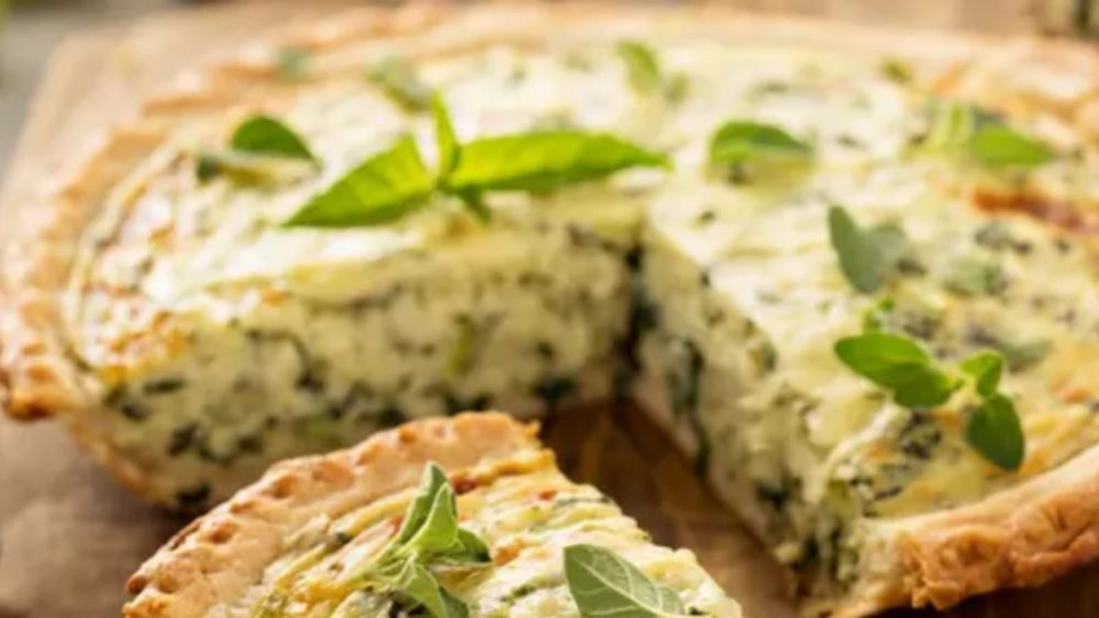 Quiche fromagère au cresson