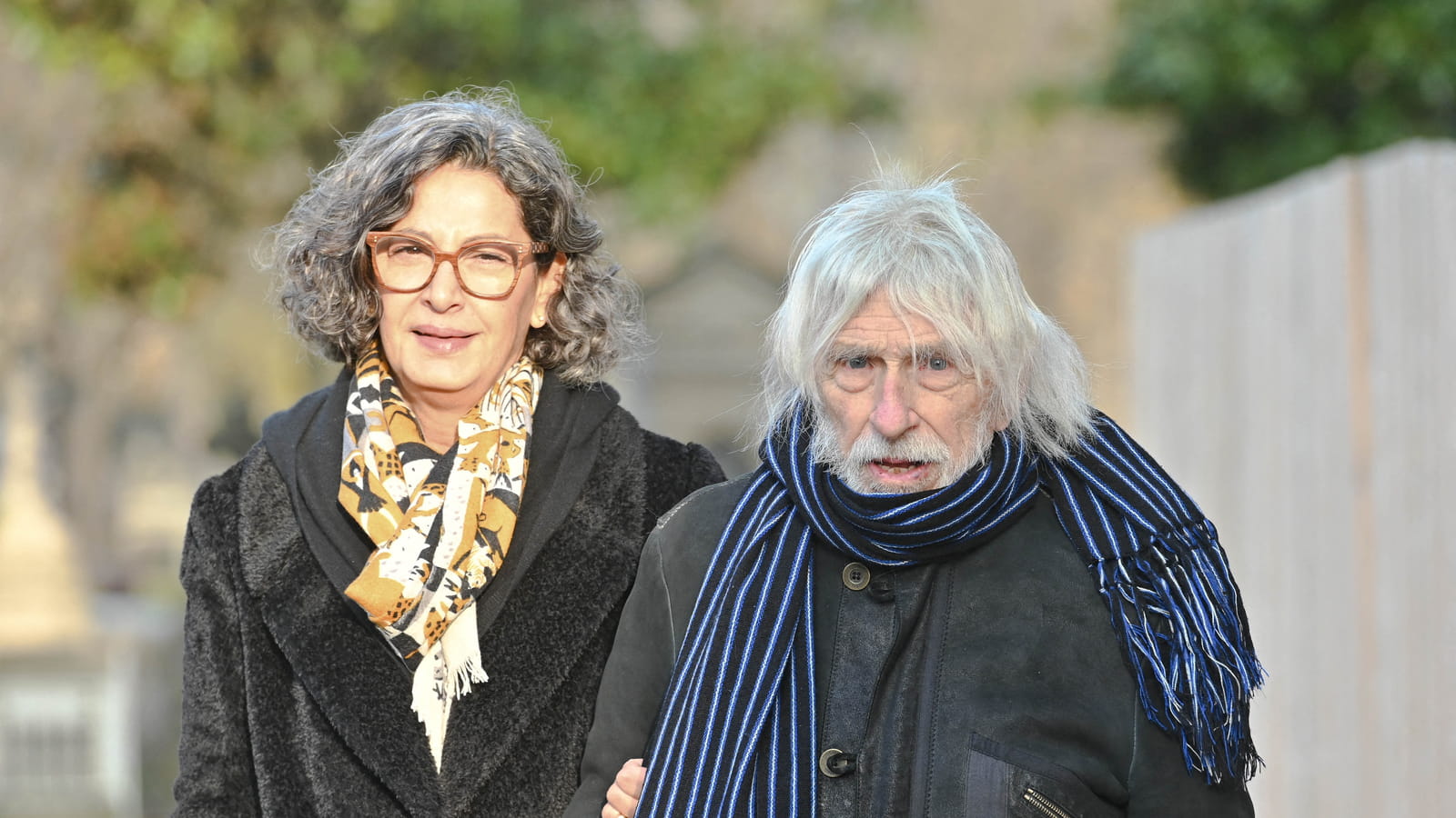 Pierre Richard et sa femme Ceyla, obsèques de Mylène Demongeot à Paris