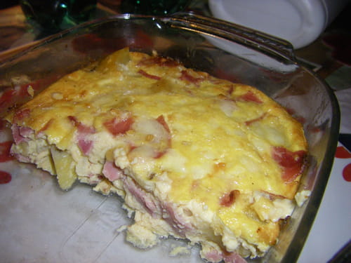 Frittata pommes de terre jambon