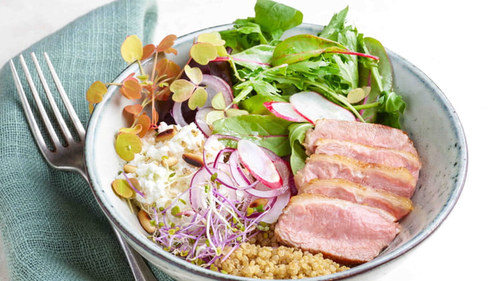 Petite salade de noisette d'agneau
