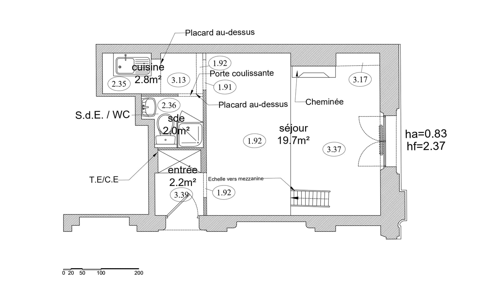 Plan RDC existant