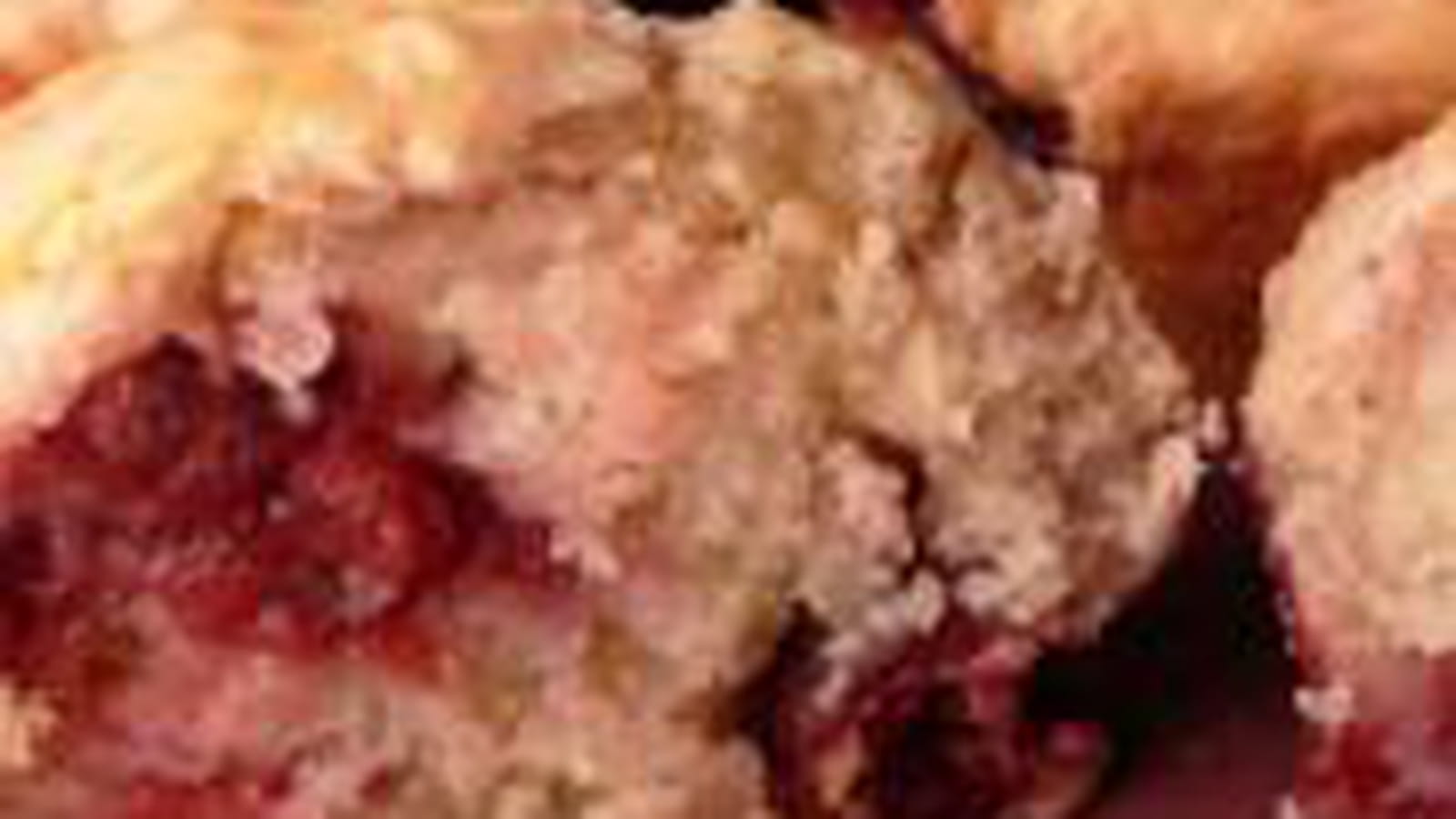Muffins aux cerises et à la pâte d'amande