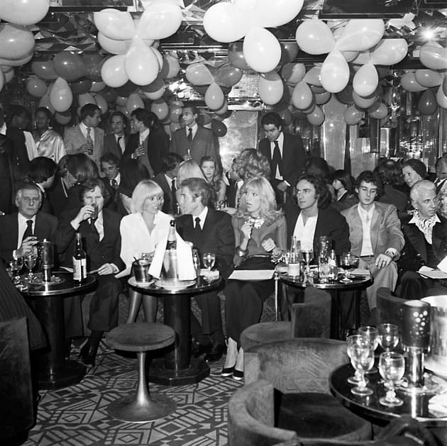 Une belle brochette chez Régine lors d'un concours de disco (1978)