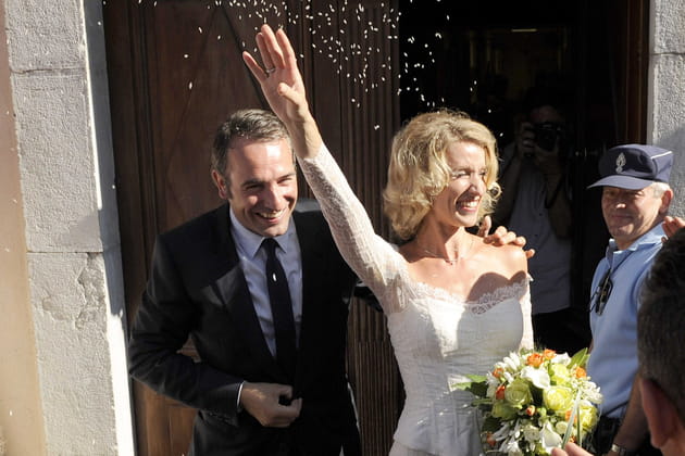 Mariage avec Alexandra Lamy à Anduze, en 2009