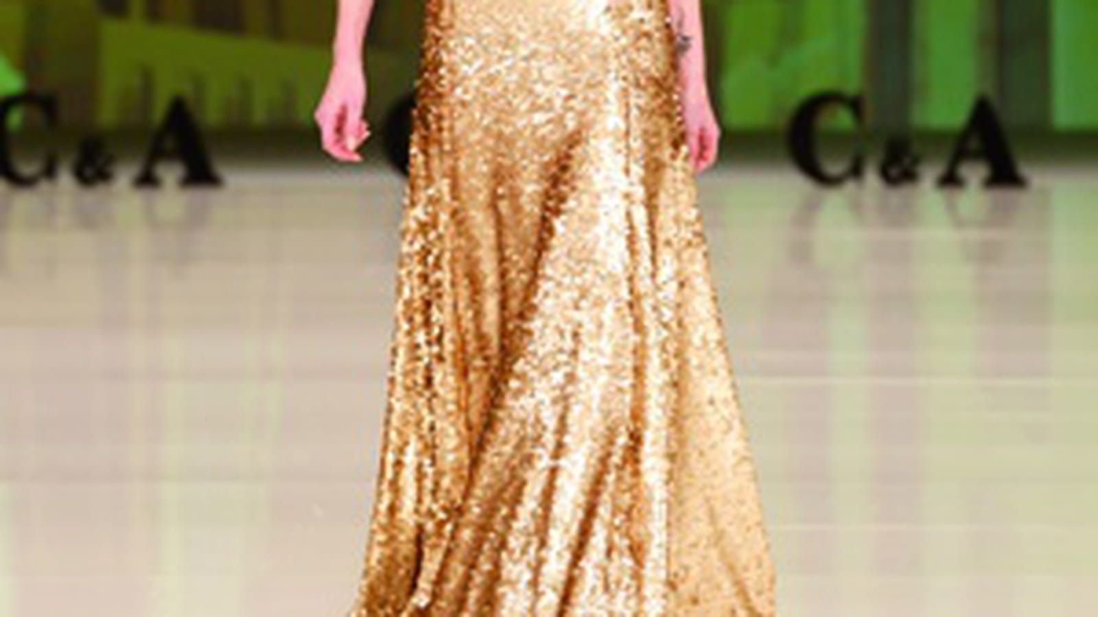 Robe longue à paillettes de C&A 