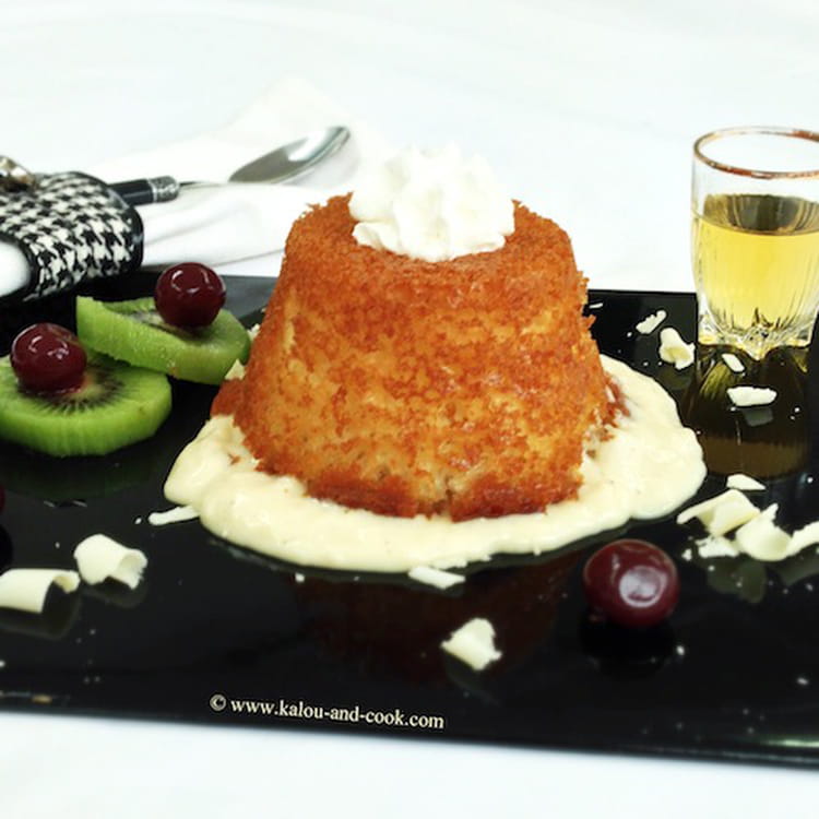 Recette de Baba au rhum secret d'épices et sauce chocolat blanc