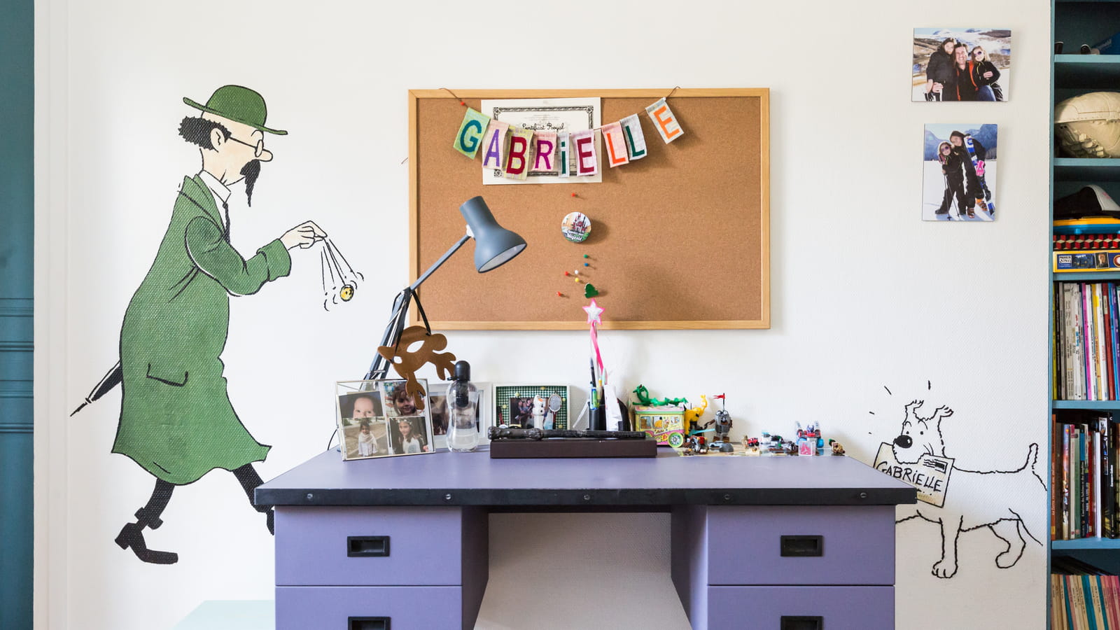 Bureau mauve 