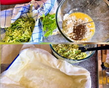 Feuilleté grec aux courgettes (kolokythopita) : Etape 2