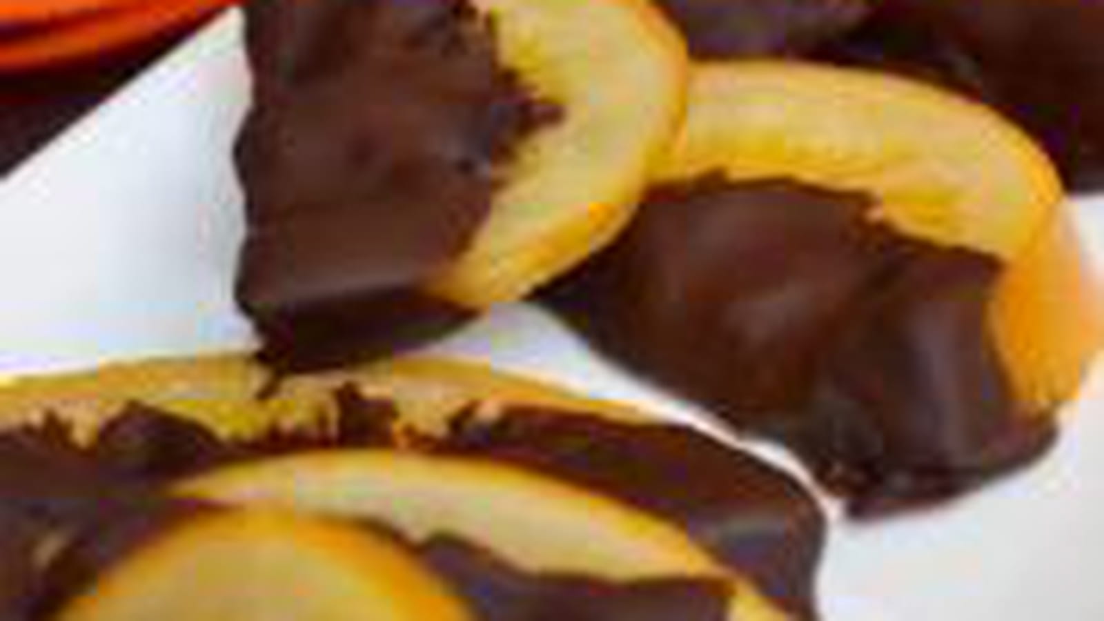 Oranges confites au chocolat noir